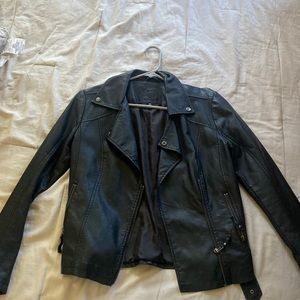 Faux black leather Max Studio Jacket size M